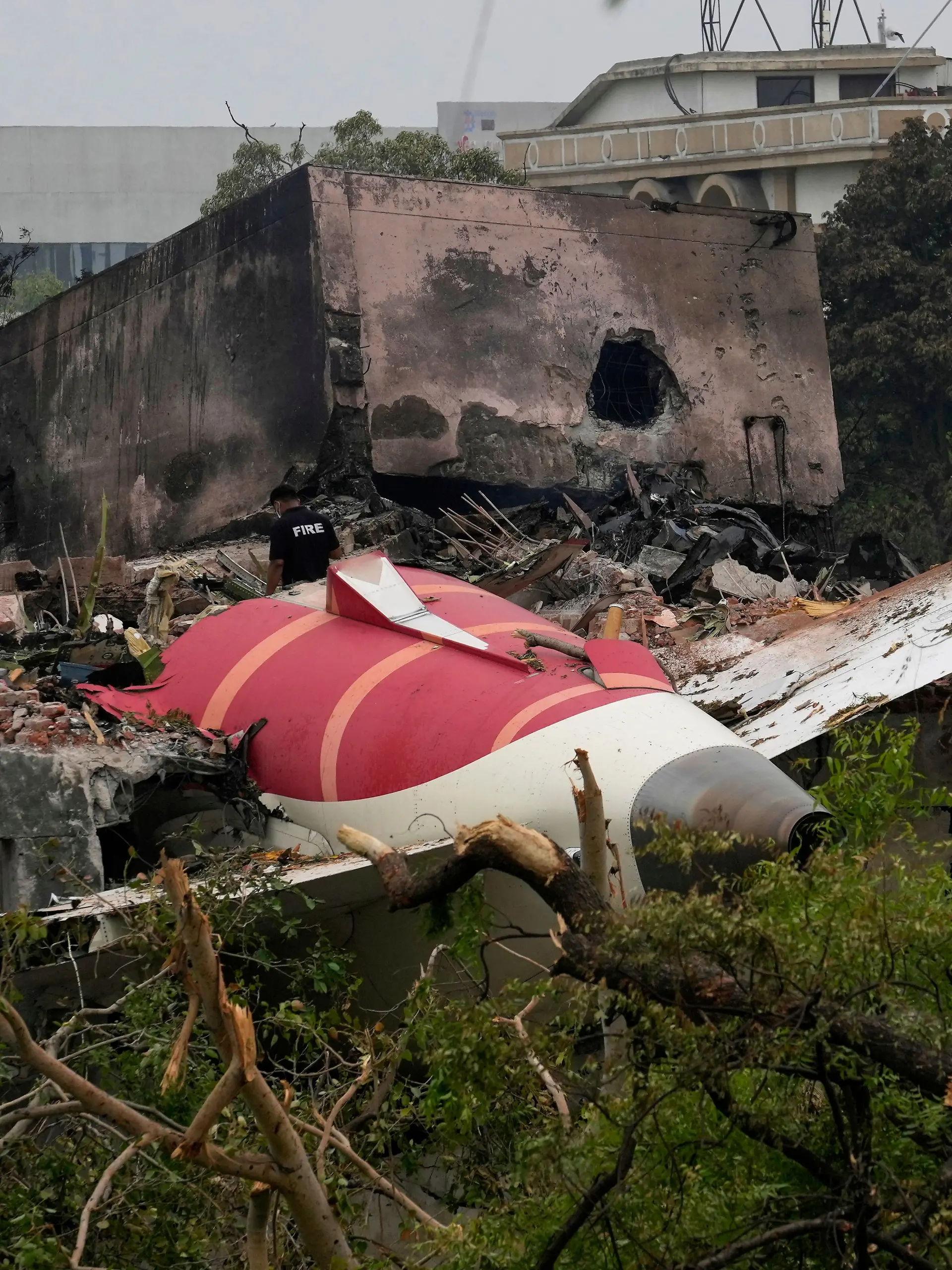 Das Flugzeug krachte in ein Wohngebiet in Ahmedabad.