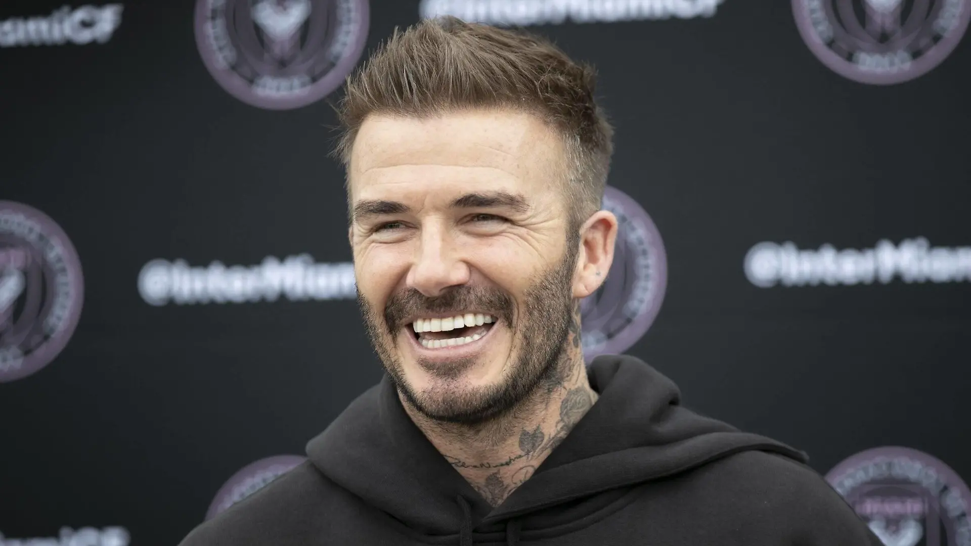 February 25, 2020, Fort Lauderdale, FL, USA: David Beckham speaks with the media as he visits the Inter Miami CF team at Inter Miami Stadium and Training Complex in Fort Lauderdale, Fla., on Tuesday, Feb. 25, 2020. David Beckham visits Inter Miami CF PUBLICATIONxINxGERxSUIxAUTxONLY - ZUMAm67 20200225zafm67006 Copyright: xAlxDiazx