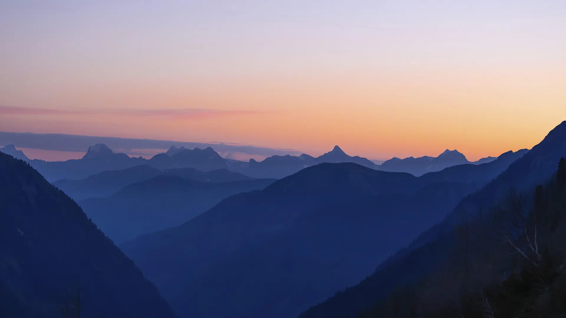 Landschaftspanorama, Morgenstimmung, Steinernes Meer, Pinzgau