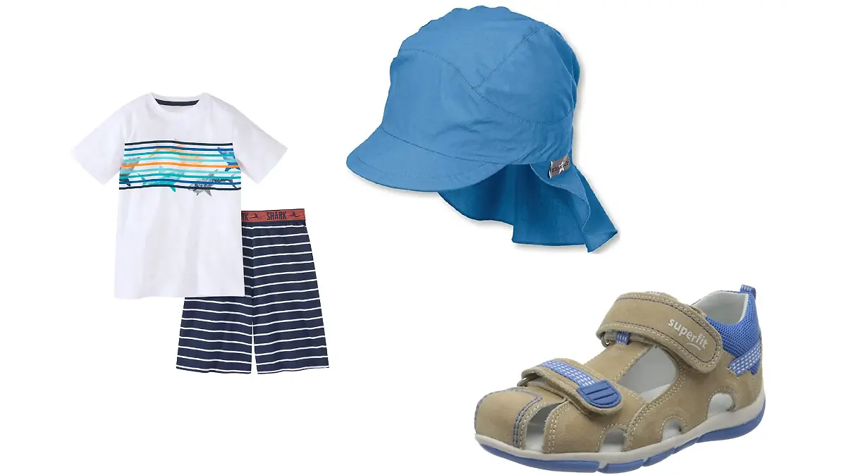 Sommermode für Jungen.
