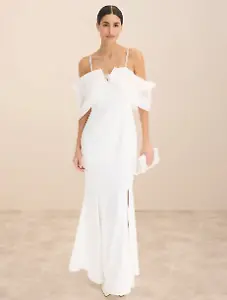 Brautkleid mit Tüllschleife