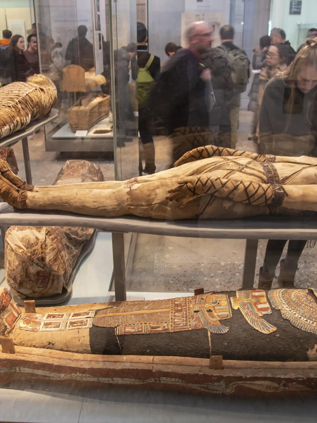 Im British Museum werden einige Mumien ausgestellt.
