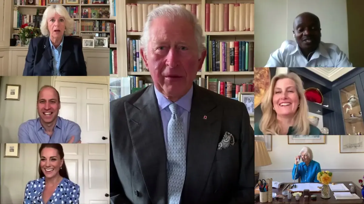 Britische Royals im Video-Call