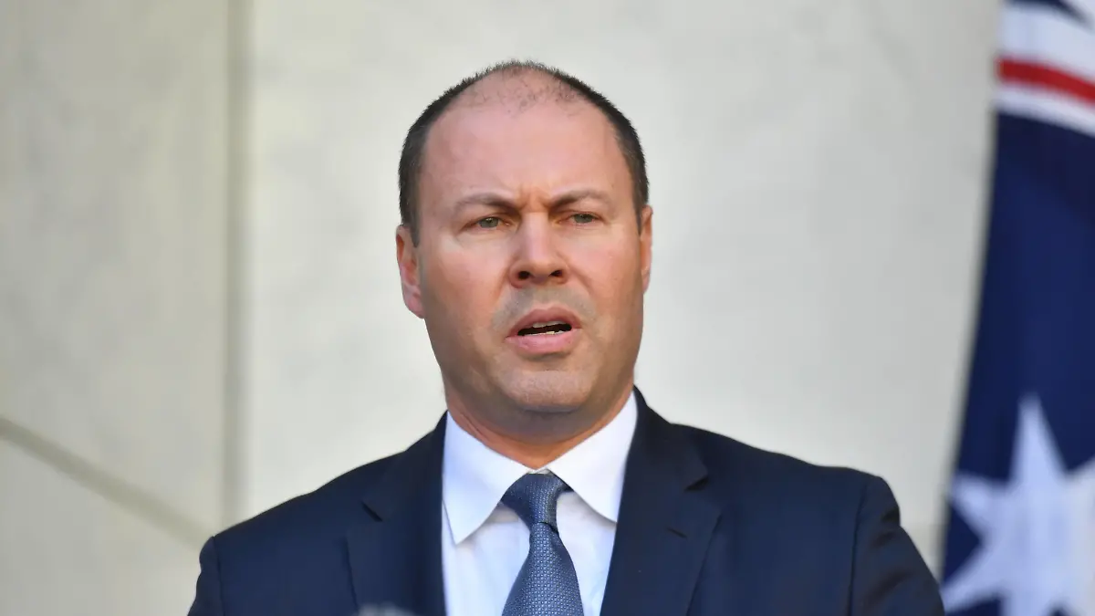  SCOTT MORRISON CORONAVIRUS UPDATE, Treasurer Josh Frydenberg speaks to the media at a press conference in Canberra, Thursday, April 23, 2020.  ACHTUNG: NUR REDAKTIONELLE NUTZUNG, KEINE ARCHIVIERUNG UND KEINE BUCHNUTZUNG Canberra ACT AUSTRALIA PUBLICATIONxINxGERxSUIxAUTxONLY Copyright: xMICKxTSIKASx 20200423001464850354