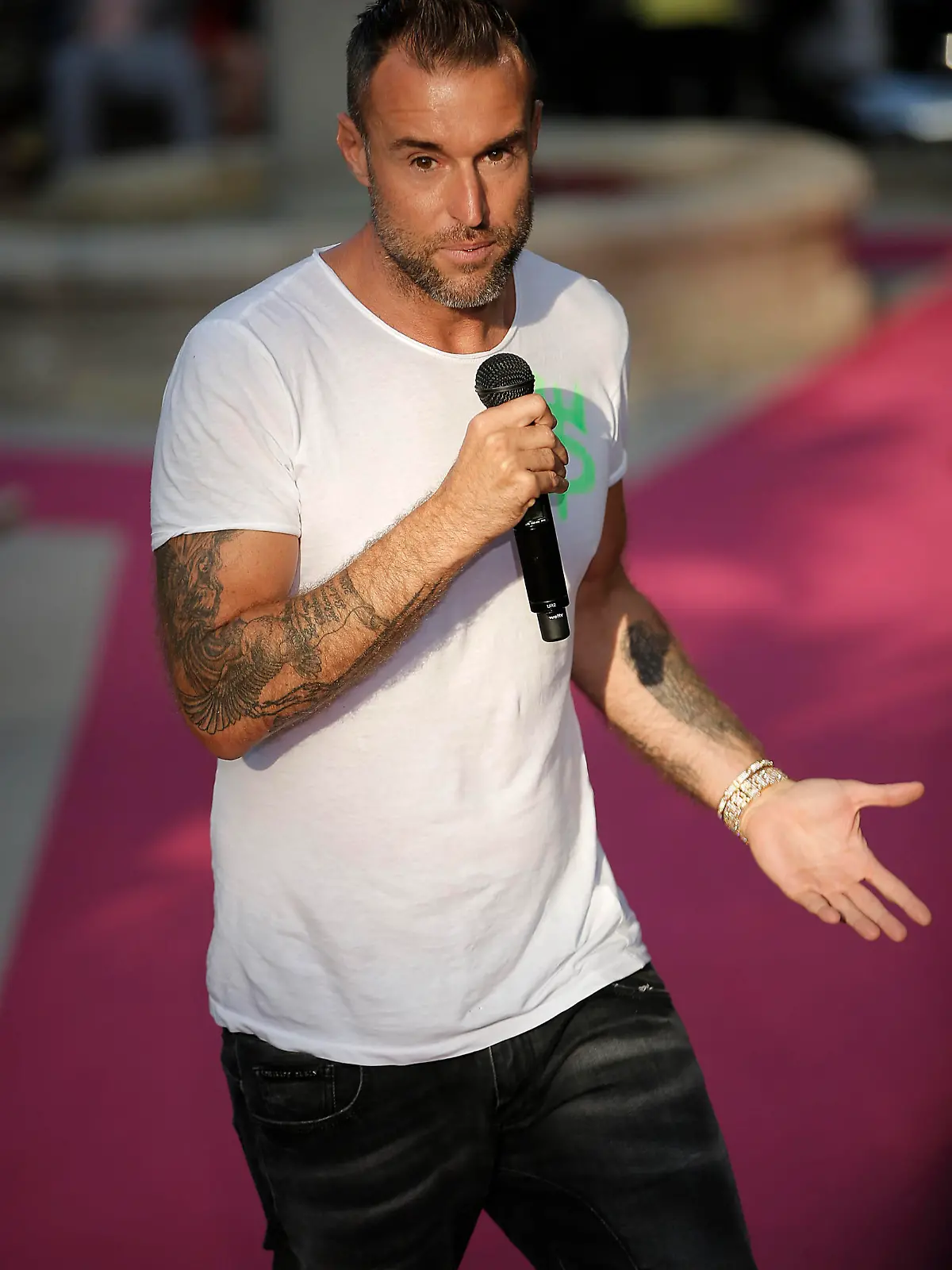 Philipp Plein resort 2018 show in Cannes, France.
<P>
Pictured: Floyd Mayweather Jr. and Philipp Plein
<B>Ref: SPL1507436  240517  </B><BR/>
Picture by: Splash News<BR/>
</P><P>
<B>Splash News and Pictures</B><BR/>
Los Angeles:	310-821-2666<BR/>
New York:	212-619-2666<BR/>
London:	870-934-2666<BR/>
photodesk@splashnews.com<BR/>
</P>