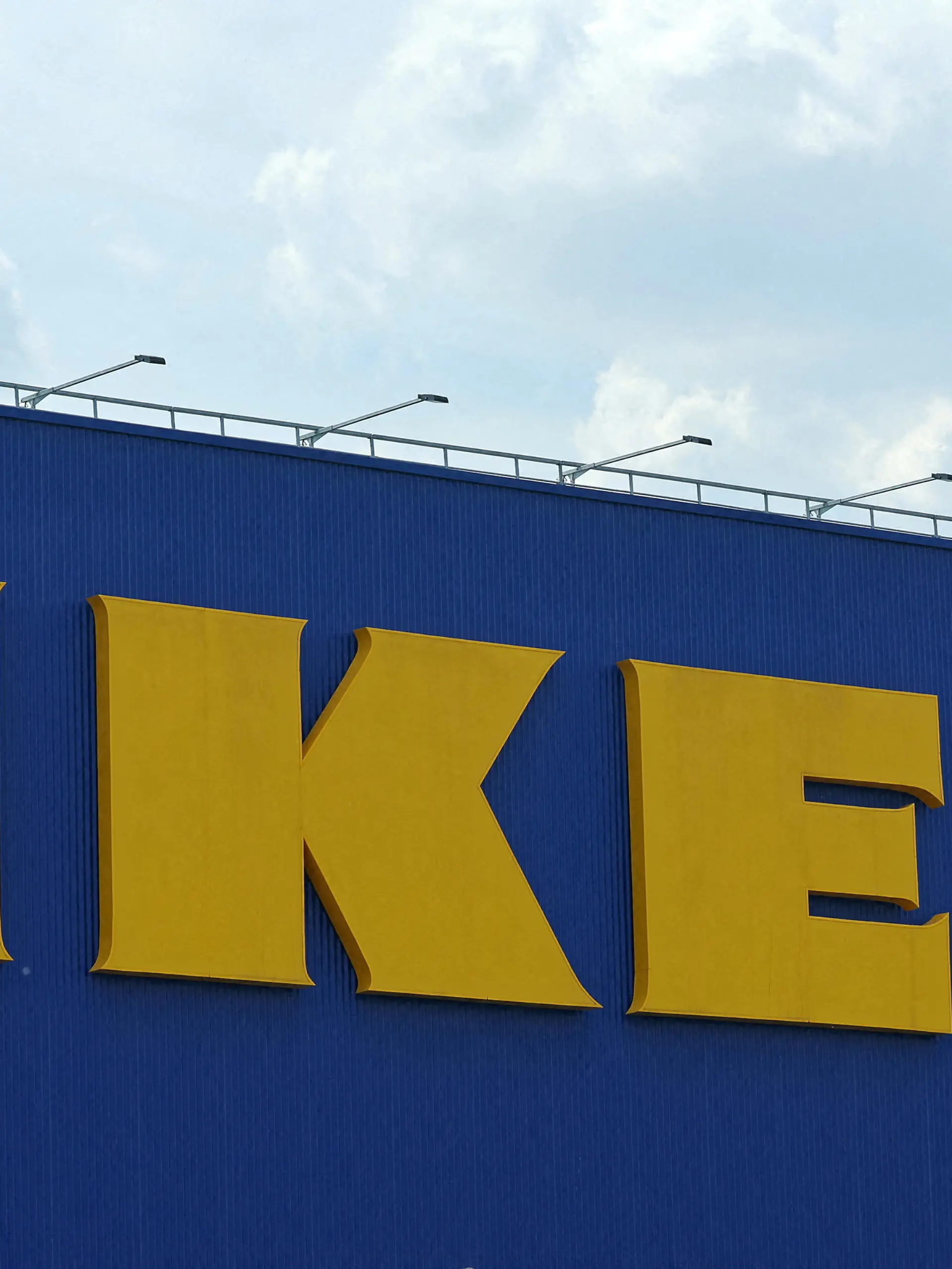 FILE PHOTO: A view shows the logo of IKEA on a closed store in Kotelniki outside Moscow, Russia July 5, 2022. REUTERS/Evgenia Novozhenina/File Photo