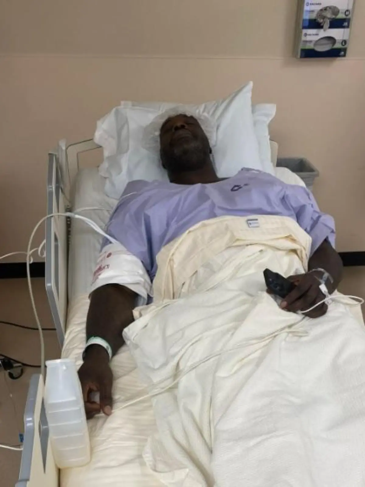 NBA-Legende Shaquille O'Neal liegt derzeit im Krankenhaus.