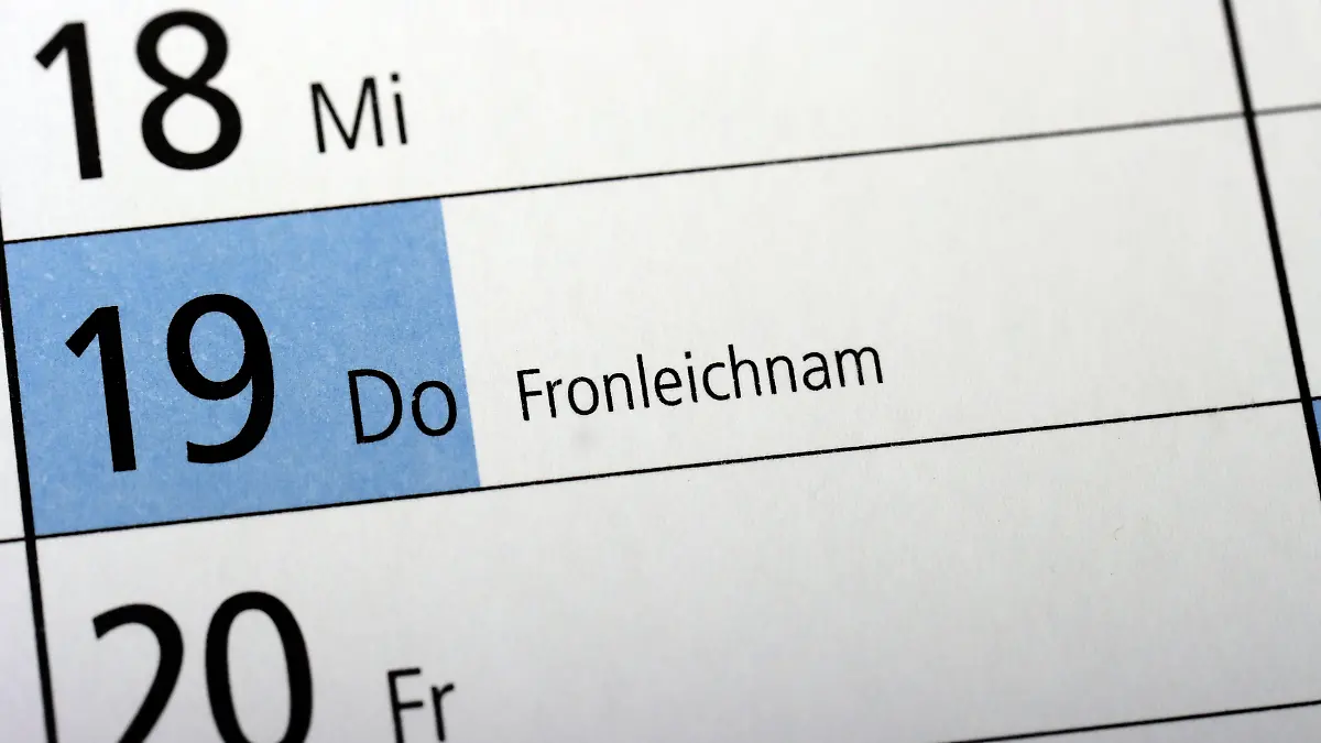 Fronleichnam ist ein katholischer Feiertag.