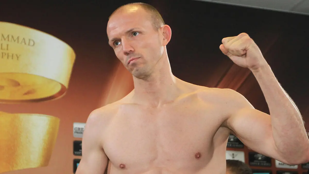  Offizielles Wiegen am Donnerstag 26.10.2017 in der und Kongresshalle der Landeshauptstadt Schwerin für den örtlichen Boxkampf am Freitag 27.10.2017 zwischen Jürgen Brähmer und Robert Brant. Im Bild Jürgen Brähmer