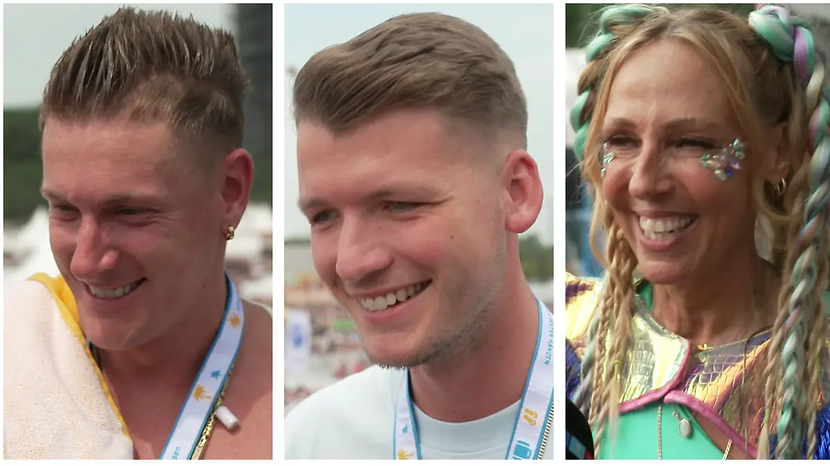 Calvin Kleinen, Julian Sommer und Loona