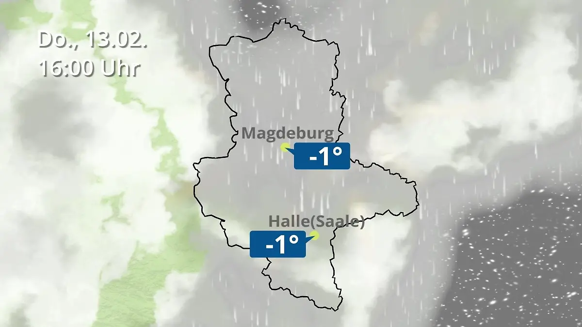 Regen und Wolkenfilm für Halle und Magdeburg Sachsen-Anhalt: Wie wird das Wetter?