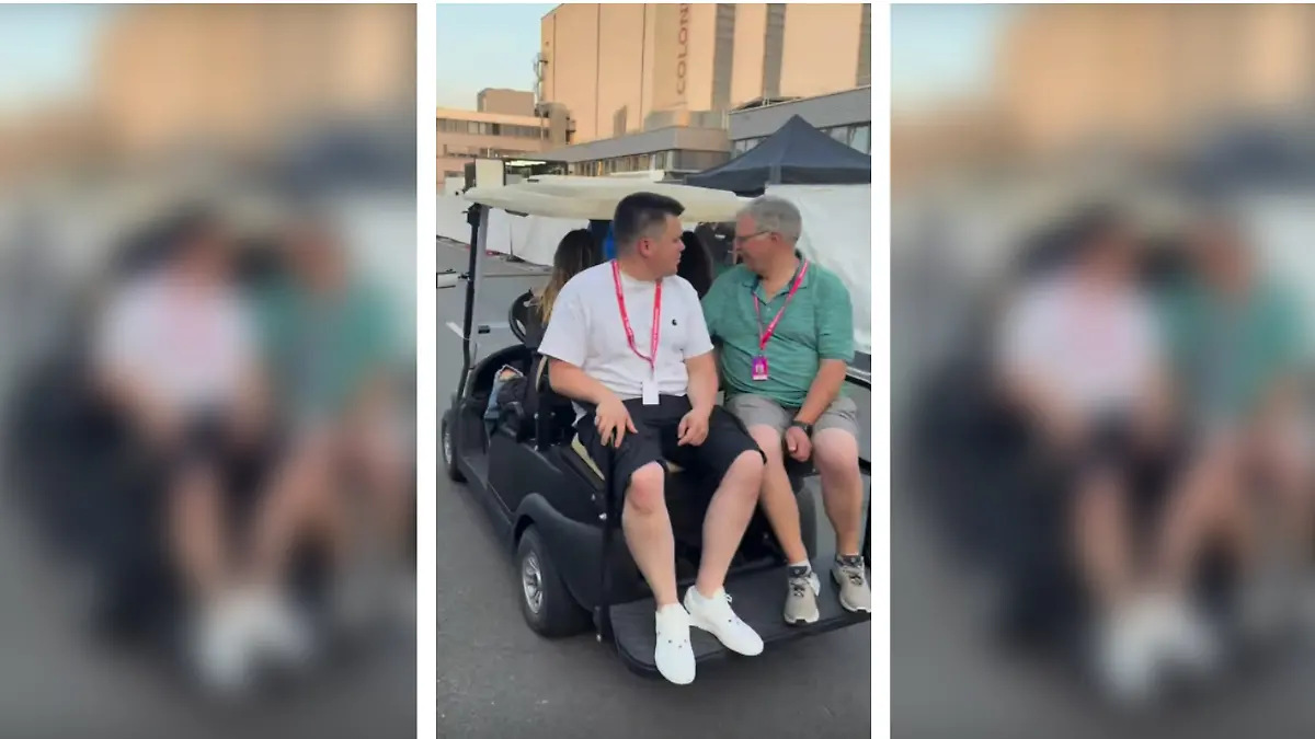 Heidi Klums Bruder Michael besucht sie am Set 