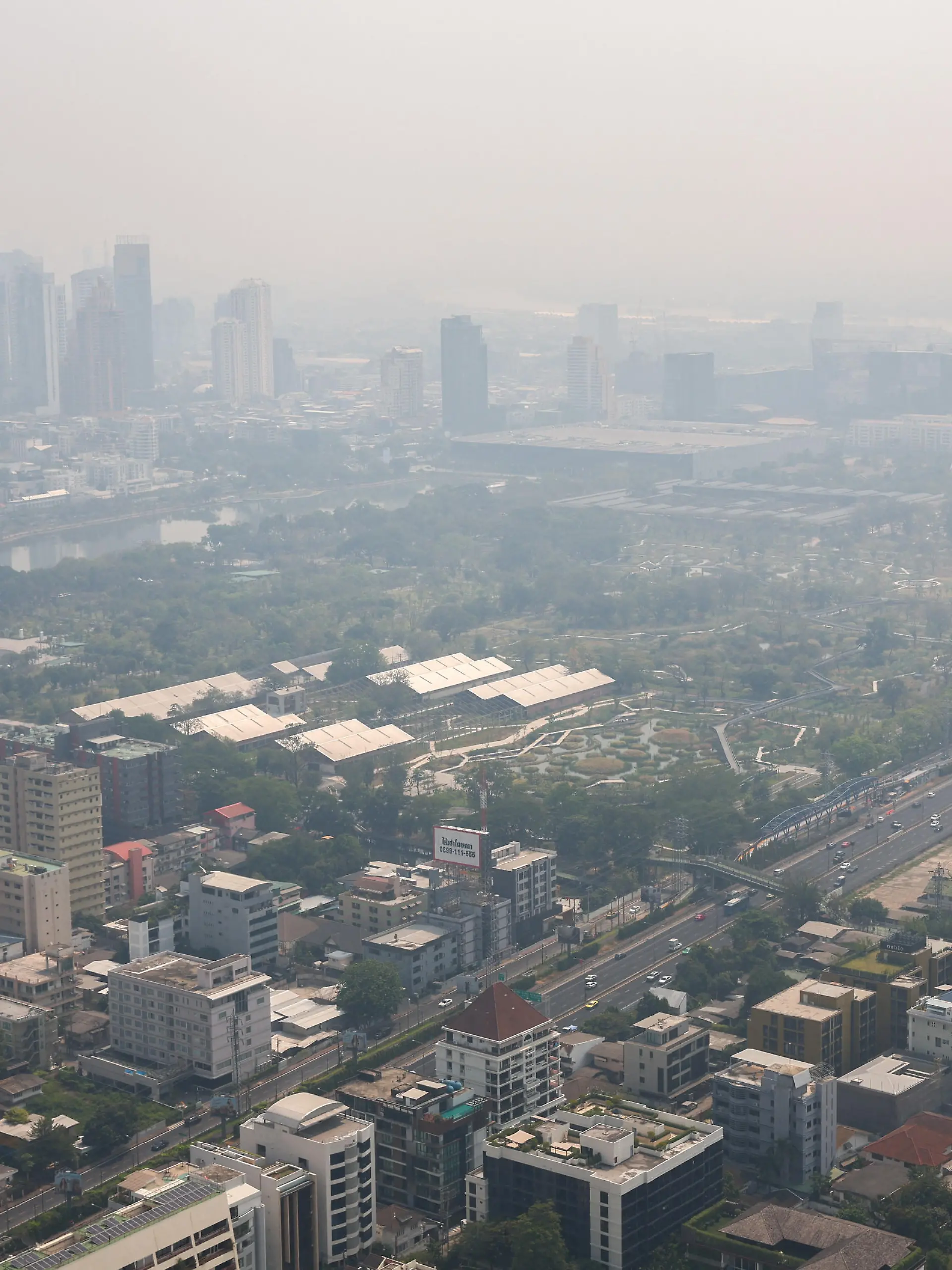 A view of the city amid air pollution in Bangkok, Thailand, February 2, 2023. REUTERS/Athit Perawongmetha