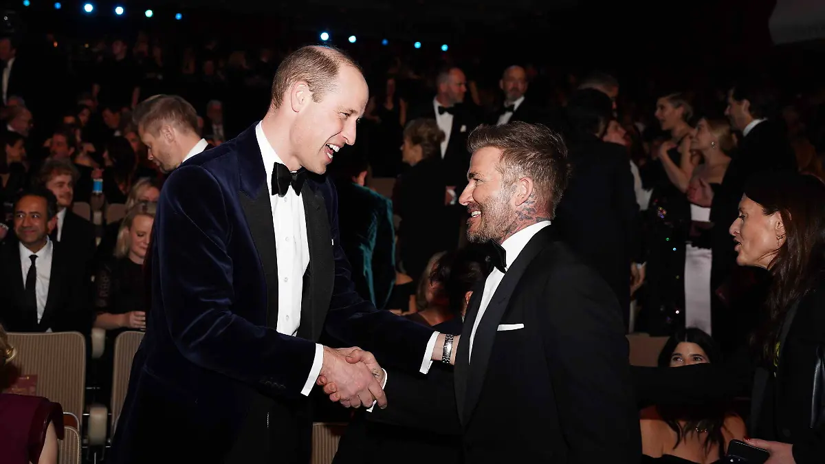 Prinz William und David Beckham