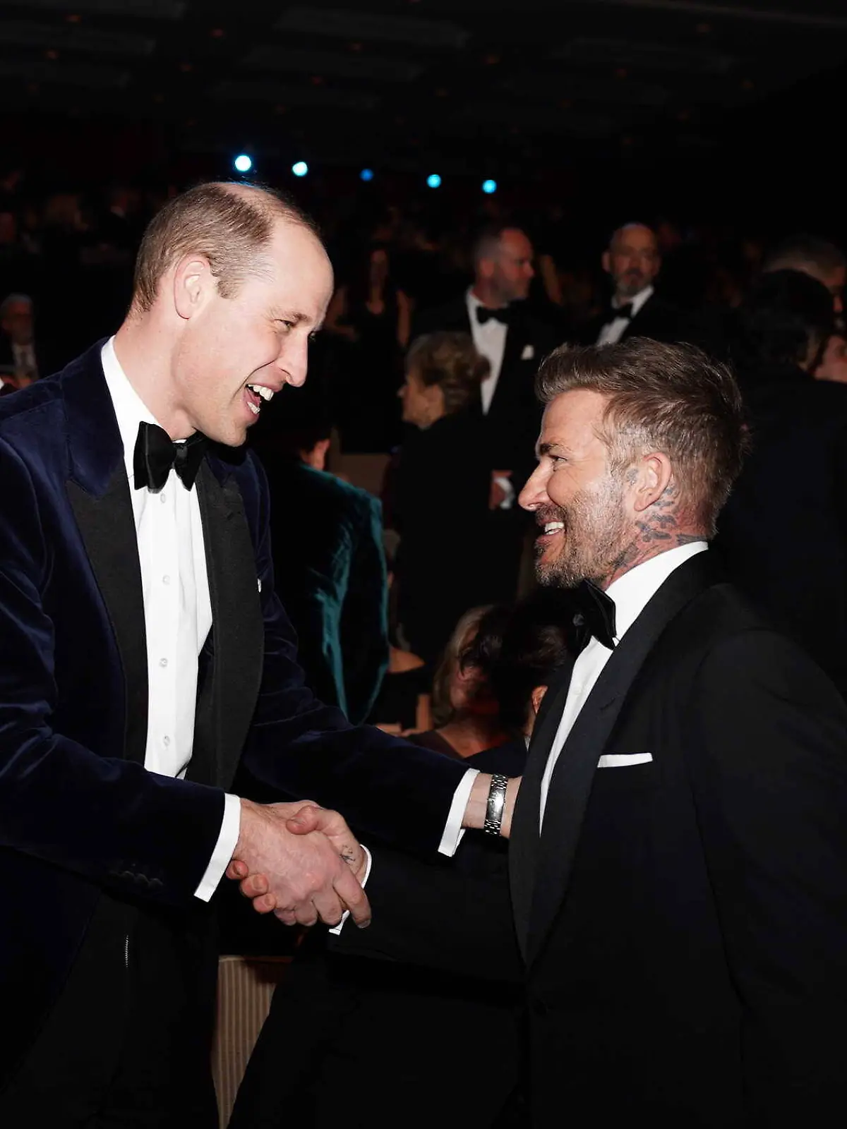 Prinz William und David Beckham