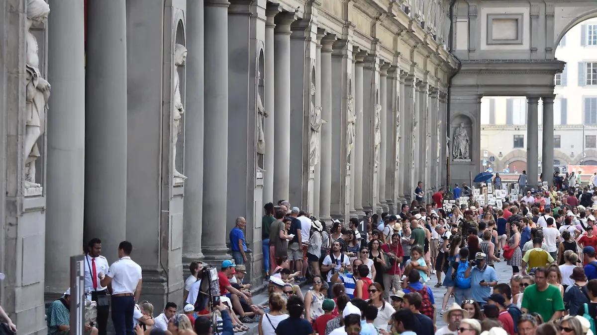 Touristen in Florenz