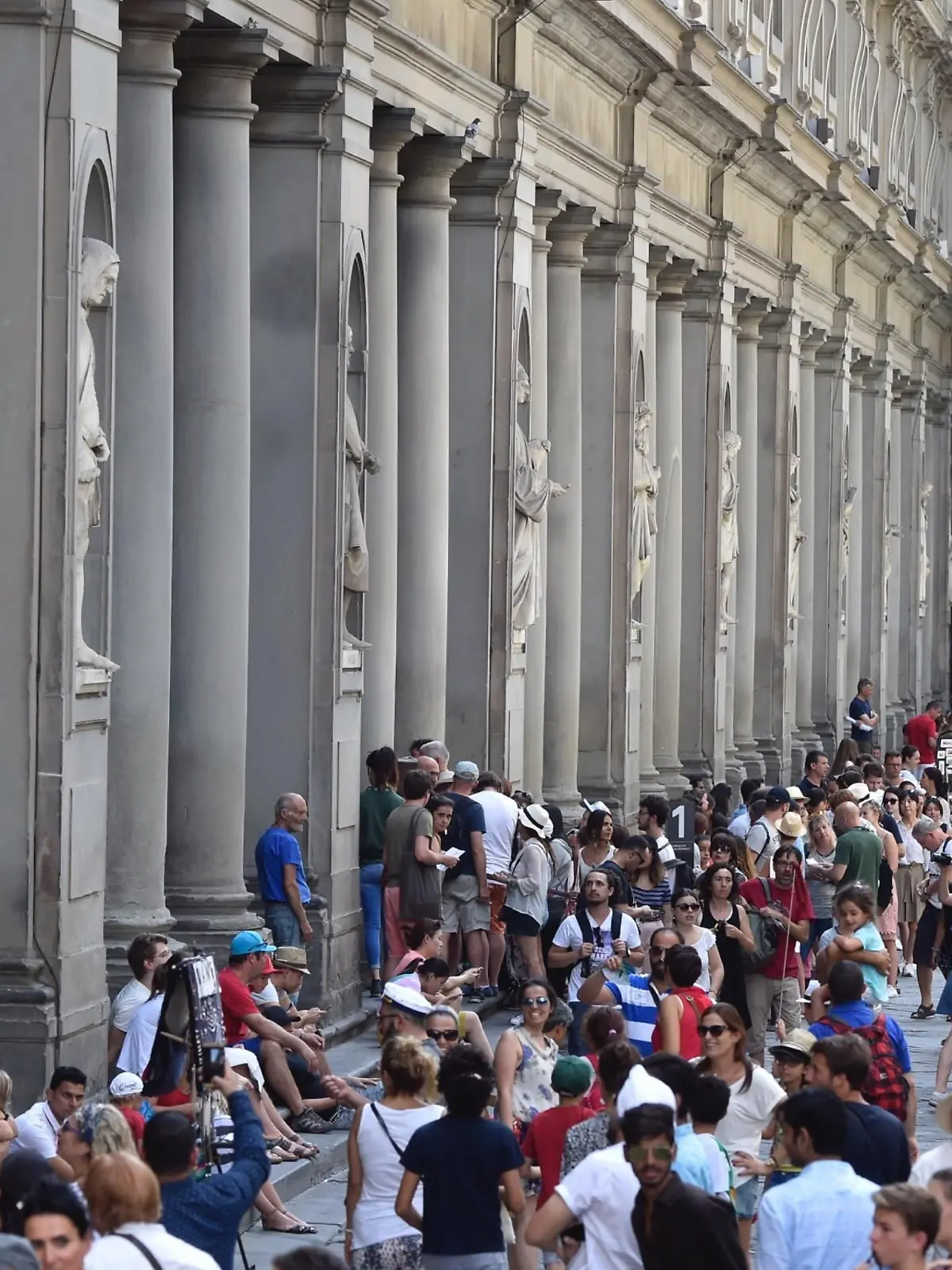 Touristen in Florenz