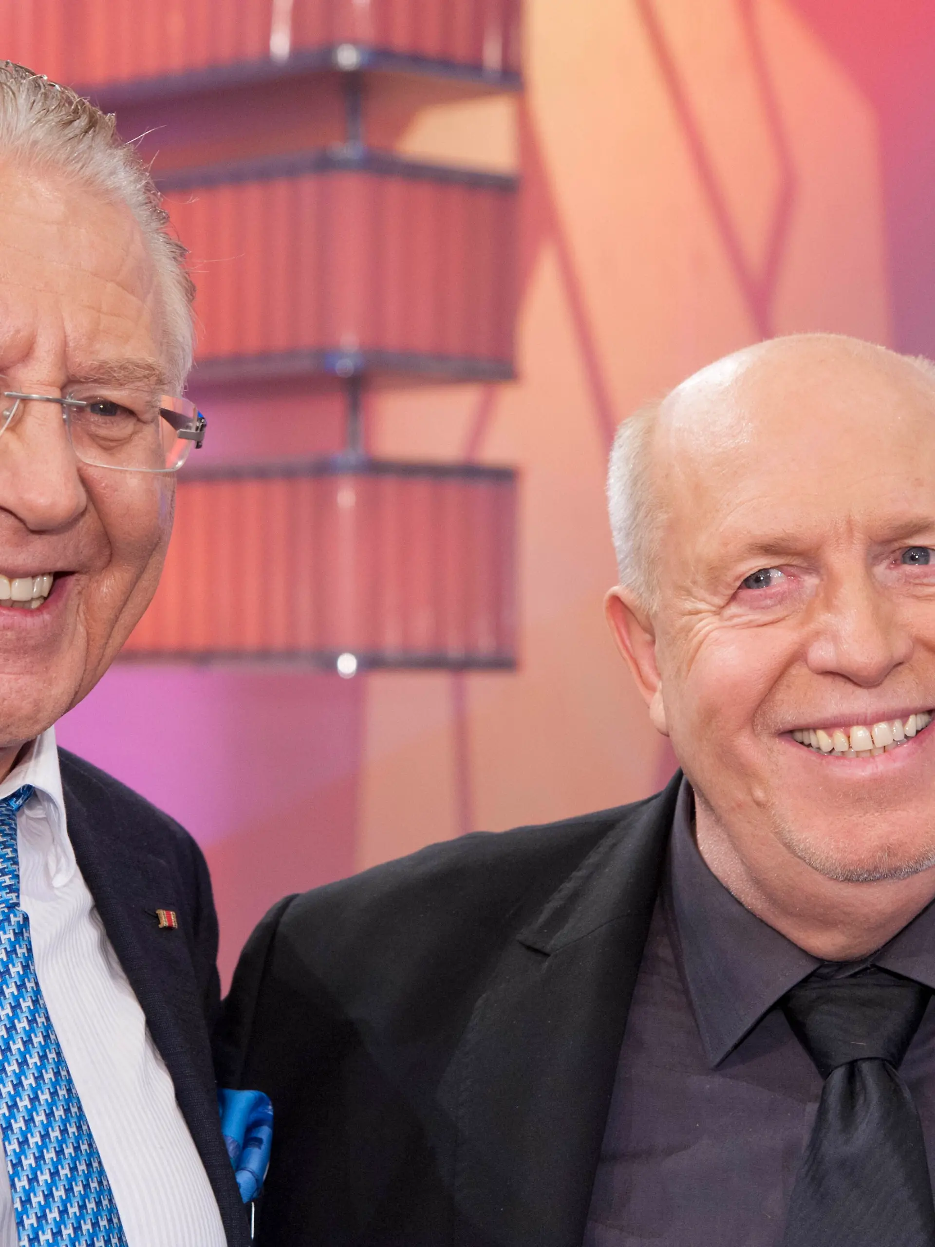 Heinz HORRMANN, links, Gastro-Kritiker, und Reiner CALMUND