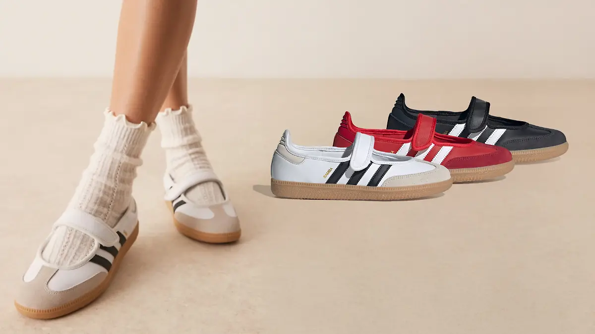 Offener Samba Jane von Adidas in drei Colorways.