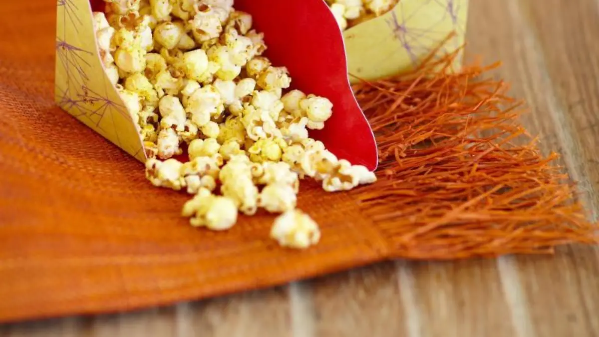 Gut gewürztes Popcorn