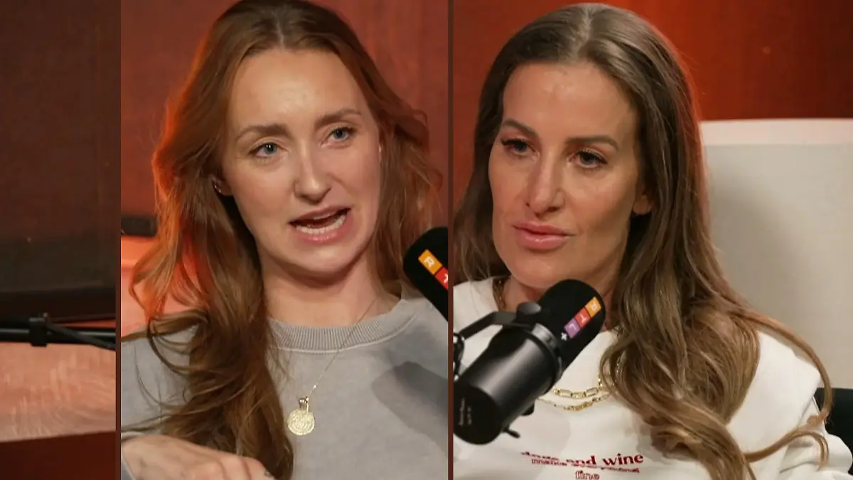 Georgina Stumpf und Charlotte Würdig mit ihrem Podcast „The Real Ex-Wives”