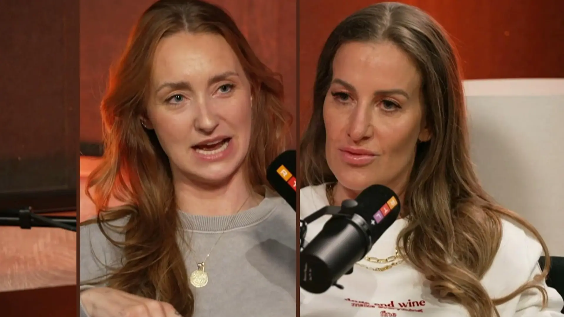 Georgina Stumpf und Charlotte Würdig mit ihrem Podcast „The Real Ex-Wives”