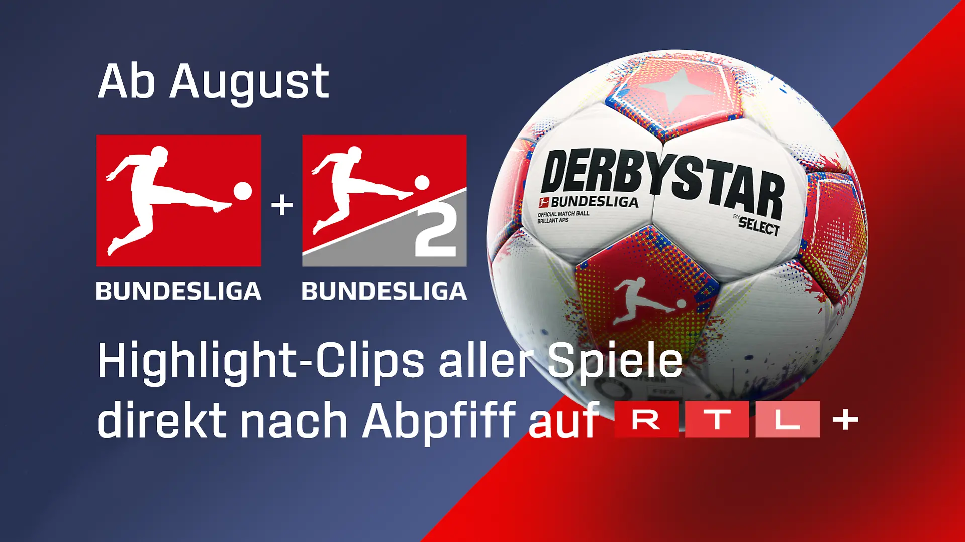 Highlights der Bundesliga und 2. Bundesliga bei RTL+.