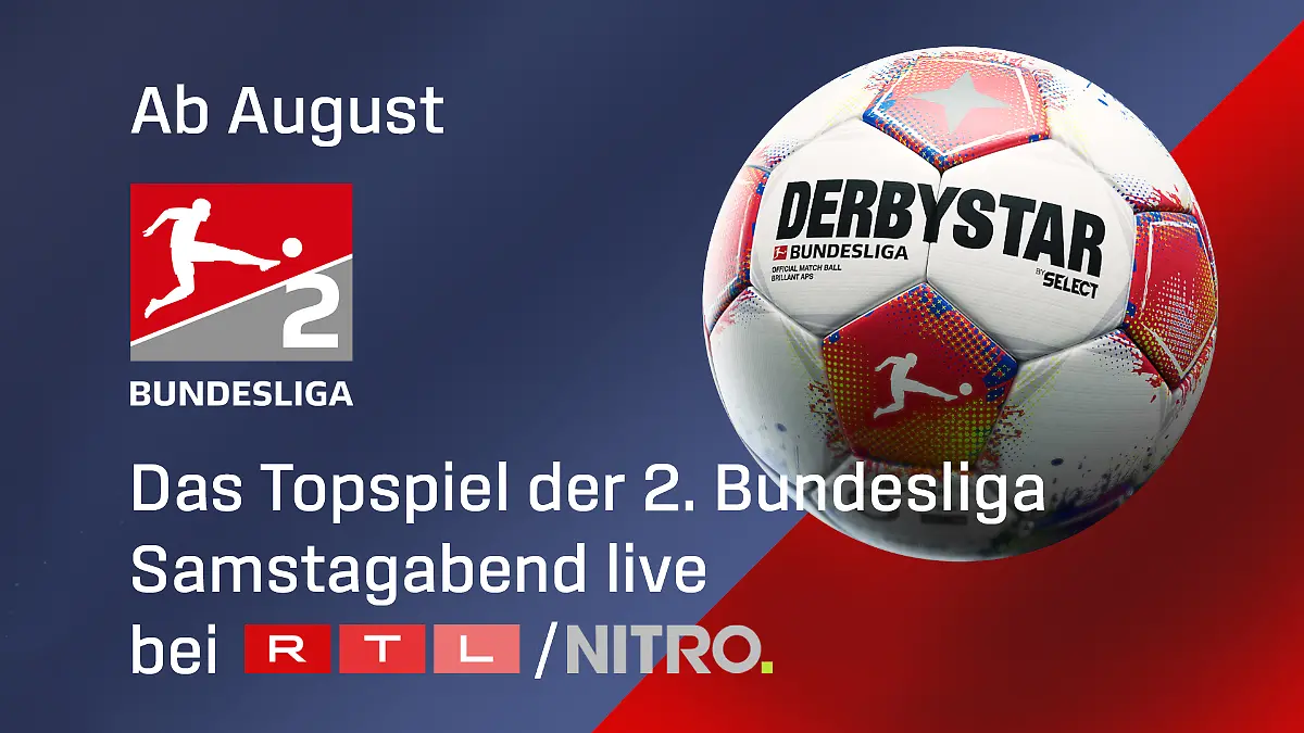 Das Topspiel der 2. Bundesliga Samstagabend live bei RTL/Nitro.