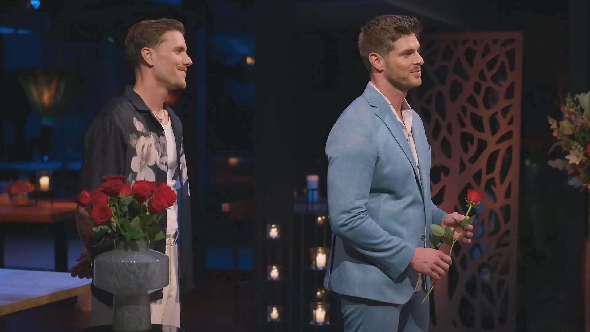 Martin mit Rose und Felix bei der Rosenvergabe