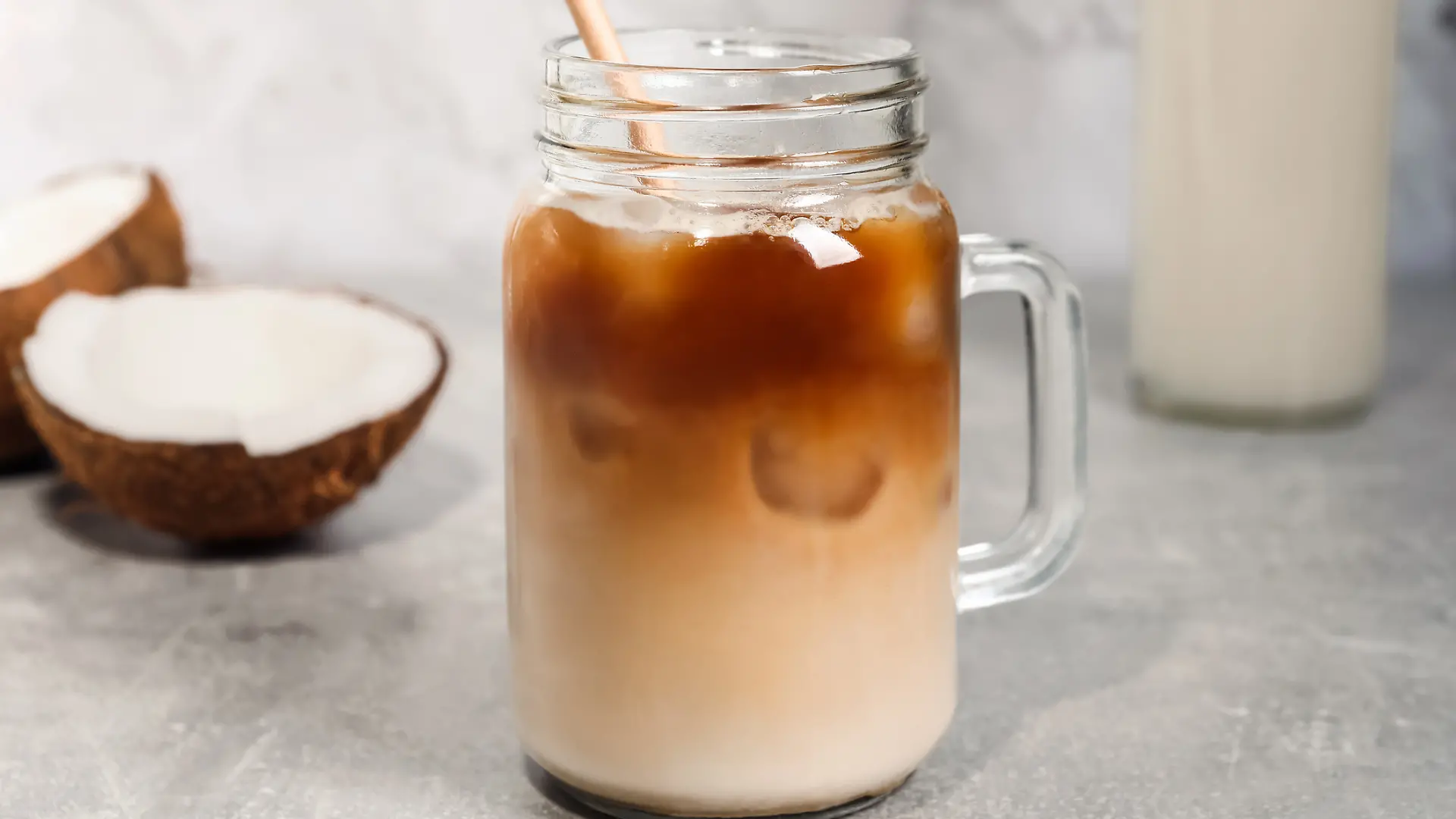 Iced Coffee, Eiskaffee, Coconut Latte
