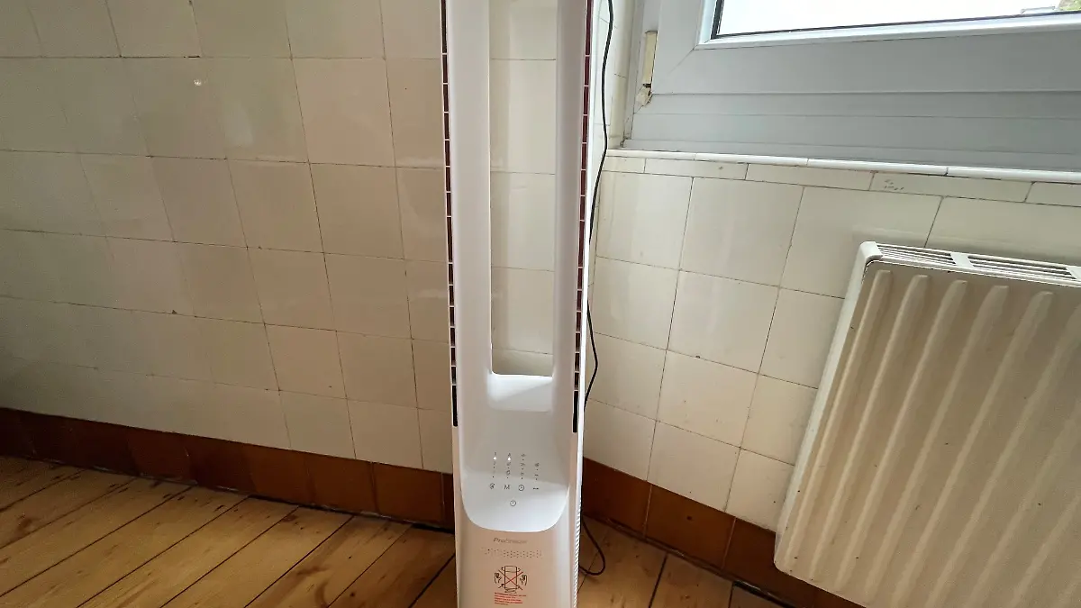 Der Pro Breeze Ventilator im RTL-Test. 