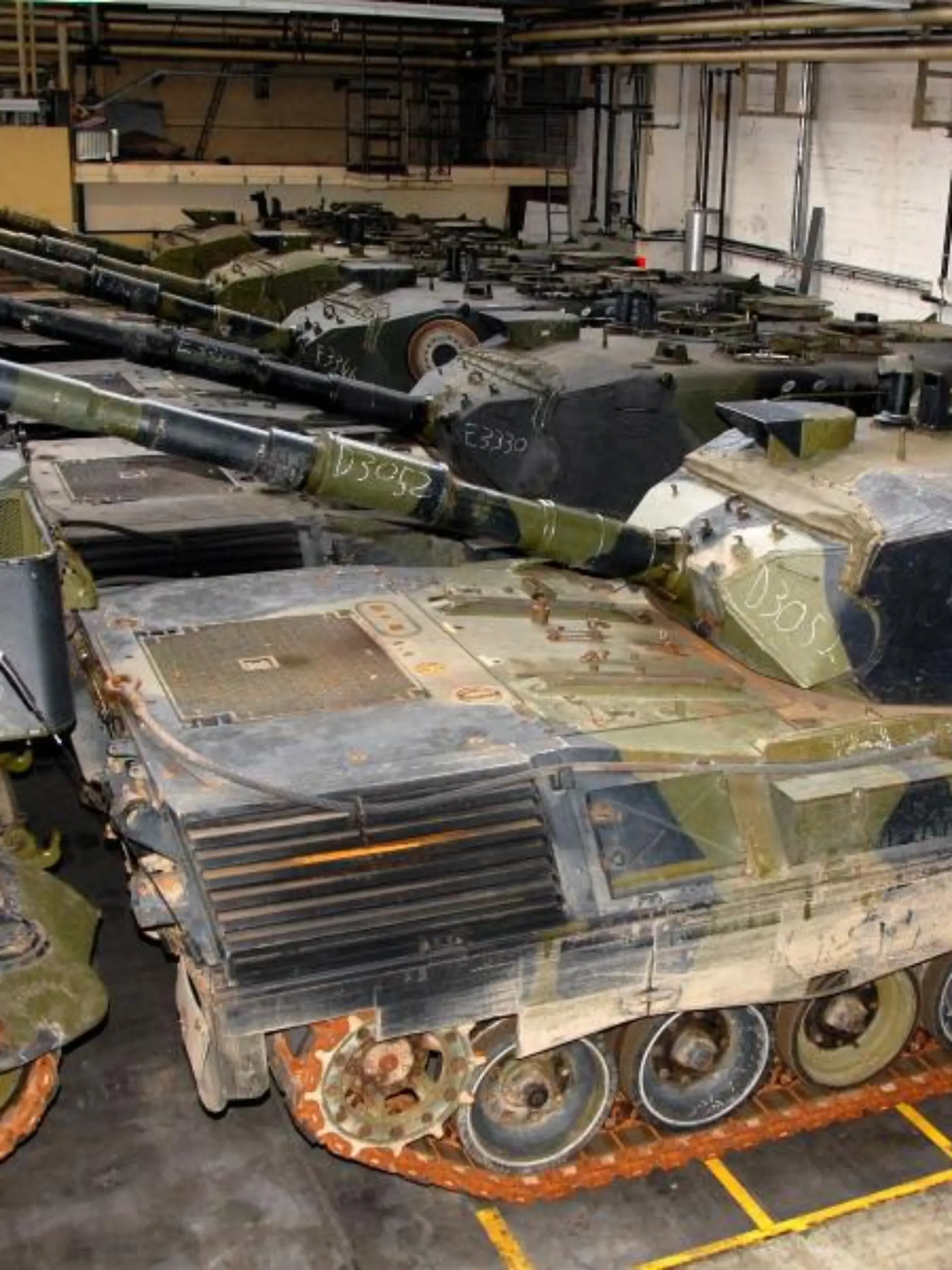 In einer Halle wie dieser wurde der Panzer gewartet 