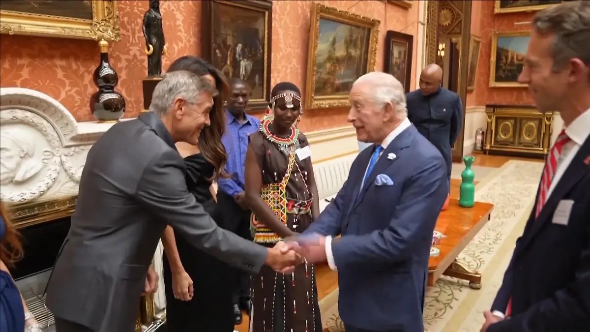 George & Amal Clooney treffen König Charles Königliche Überraschung