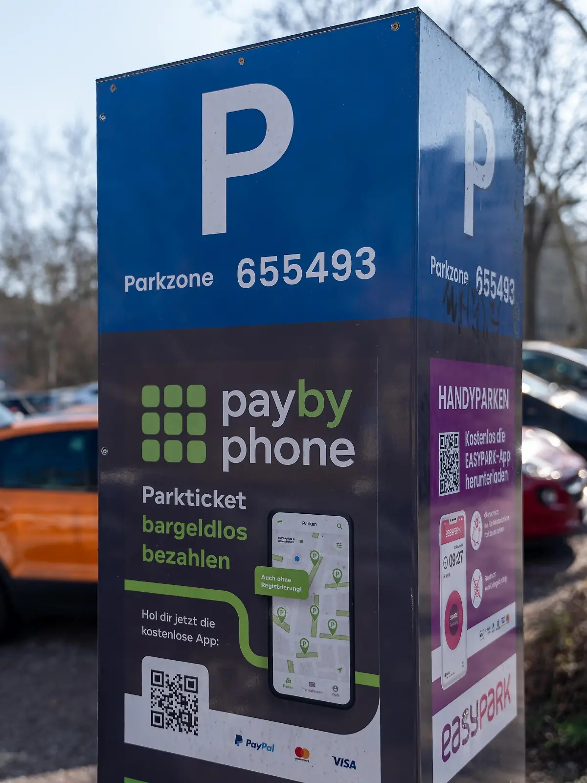 Vor allem Parkautomaten von paybyphone und easypark sind von dem Fake-QR-Codes betroffen. (Archivbild)