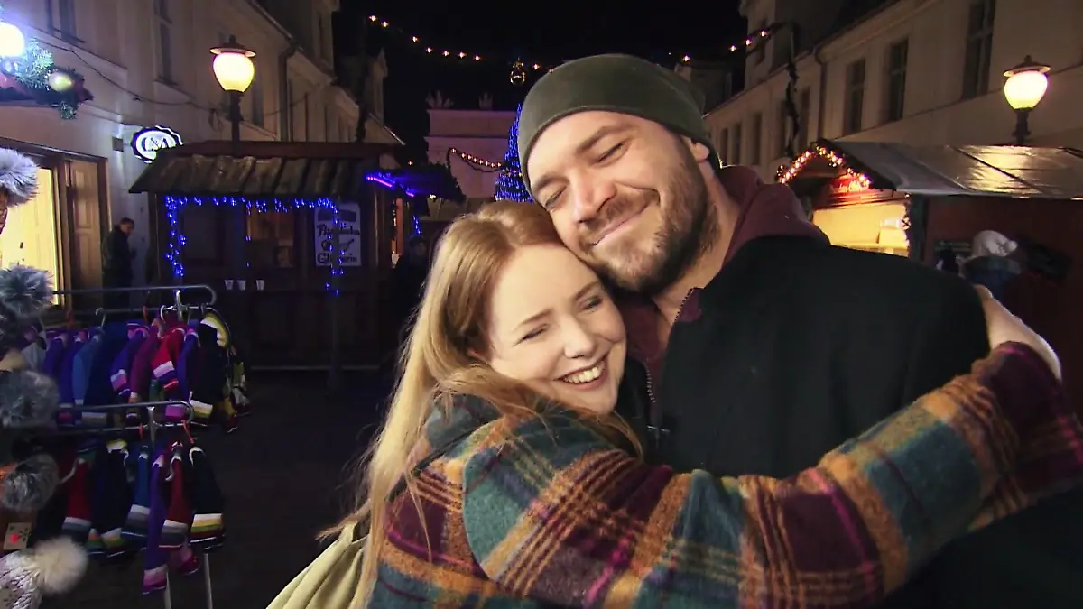 Nicht nur vor der Kamera ein Herz und eine Seele Olivia Marei und Patrick Heinrich