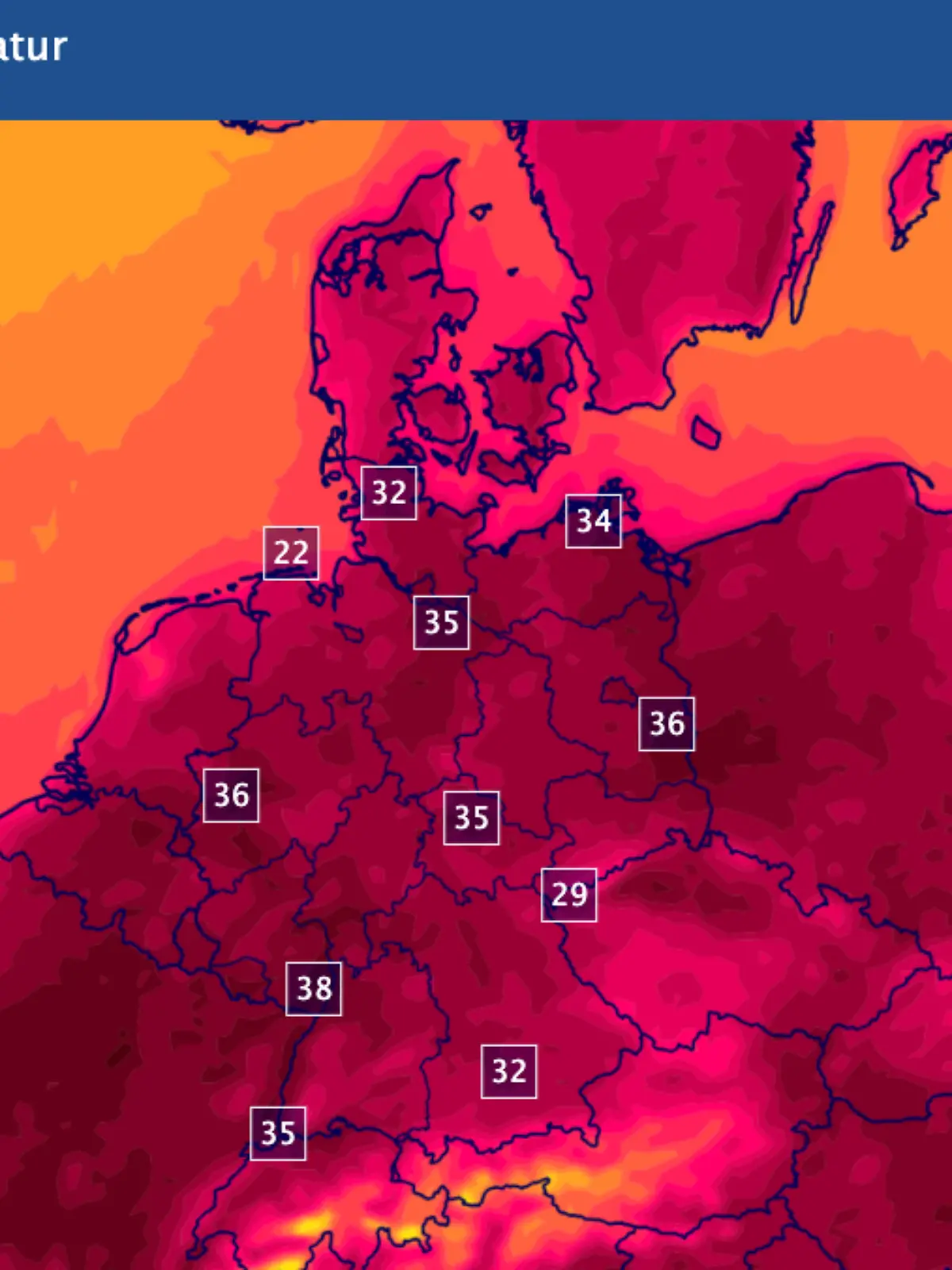 Bild zu: "Gluthitze im Anmarsch – nächste Woche wackelt die 40 Grad-Marke!"