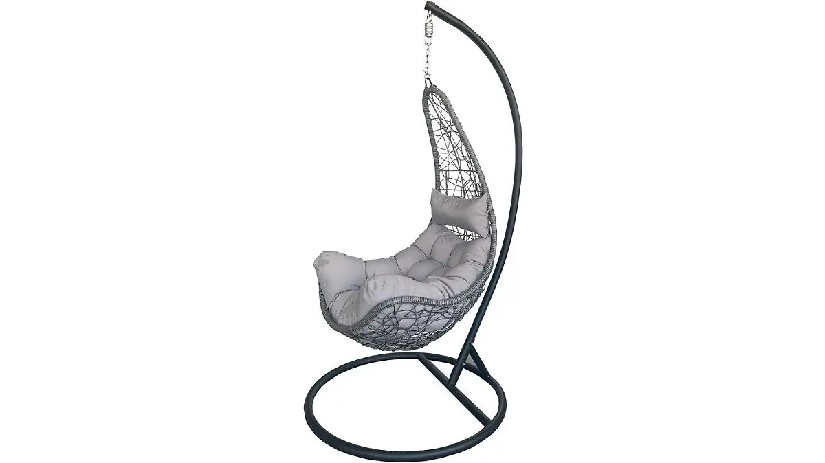 Der Hängessel ist perfekt für In- und Outdoor geeignet.