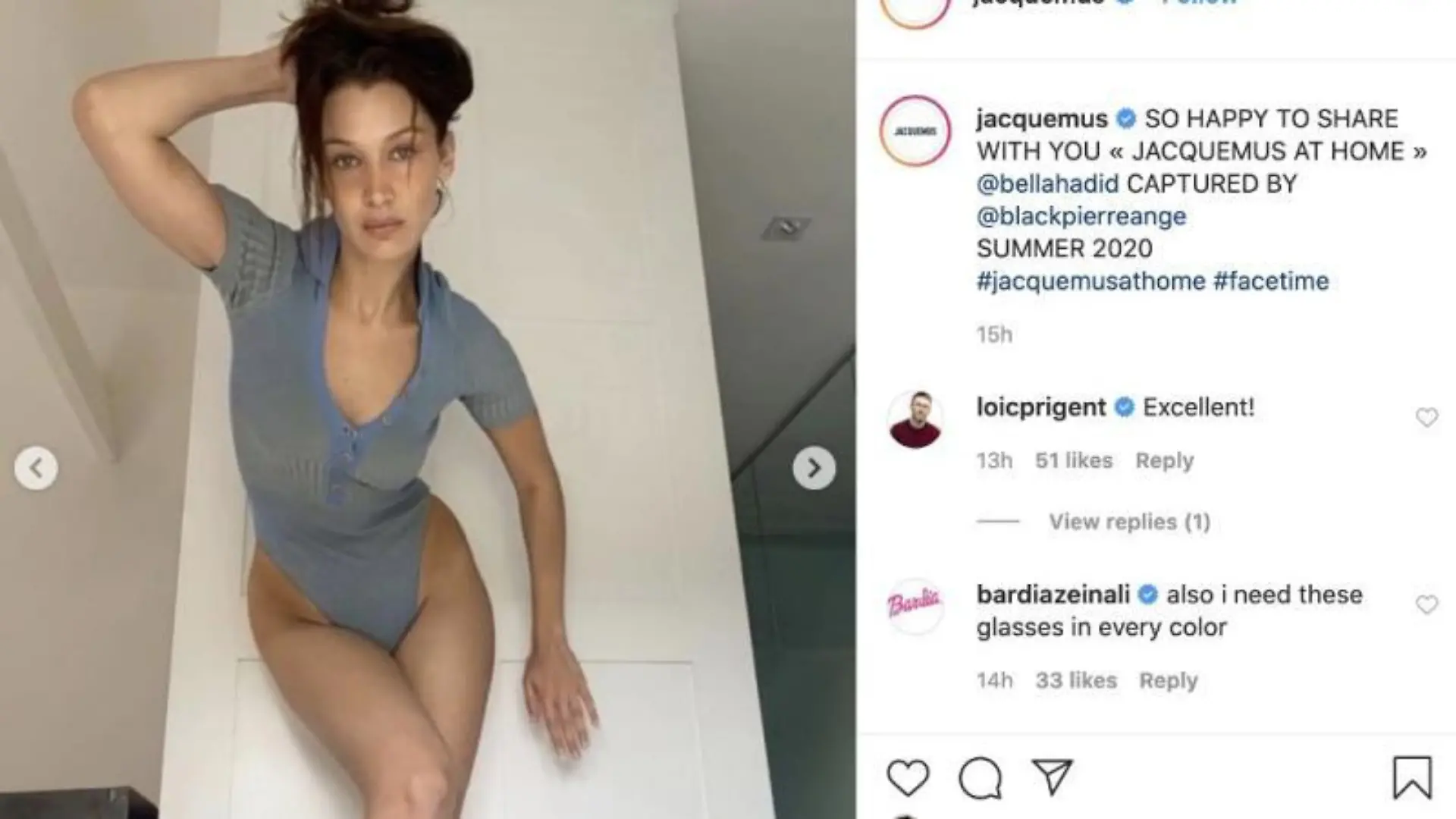 Bella Hadid: Kampagne für Jacquemus über FaceTime