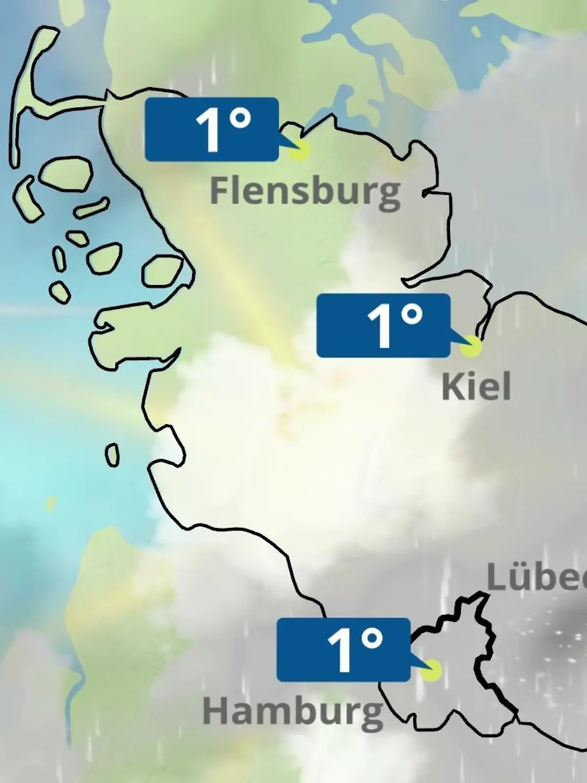 Bild zu: "Regen- und Wolkenfilm für die Nordsee- und Ostseeküste"