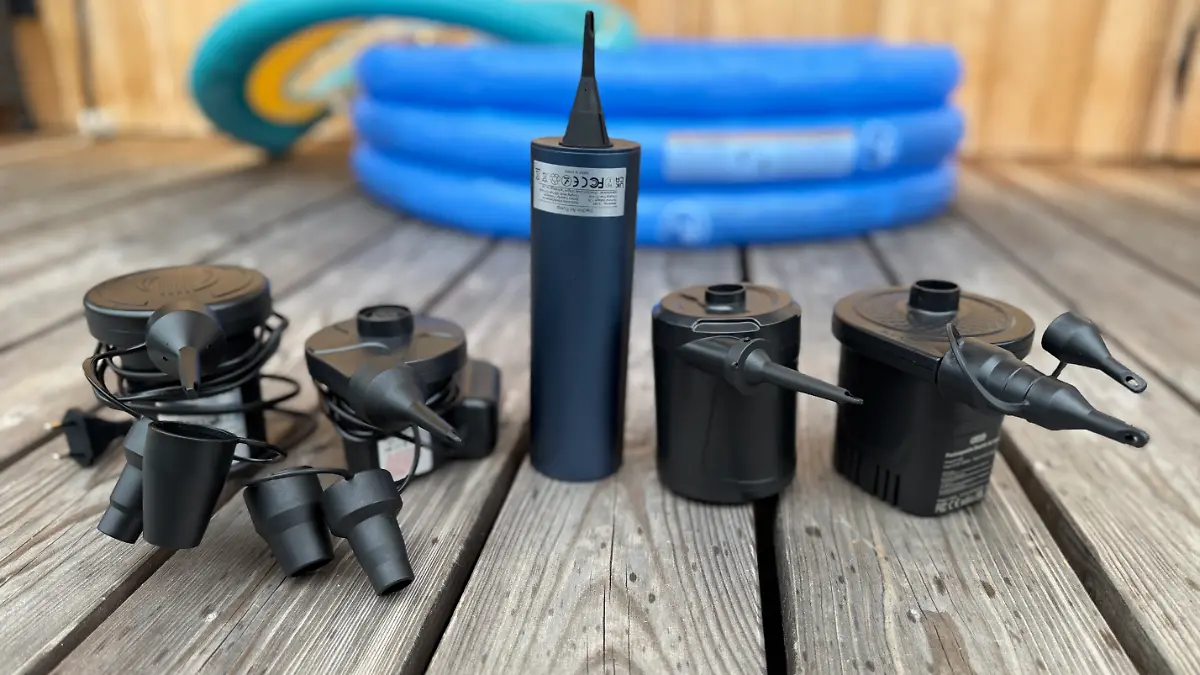 Tempo, Lautstärke, Laufzeit – welche der fünf Luftpumpen pustet sich im Test an die Spitze?