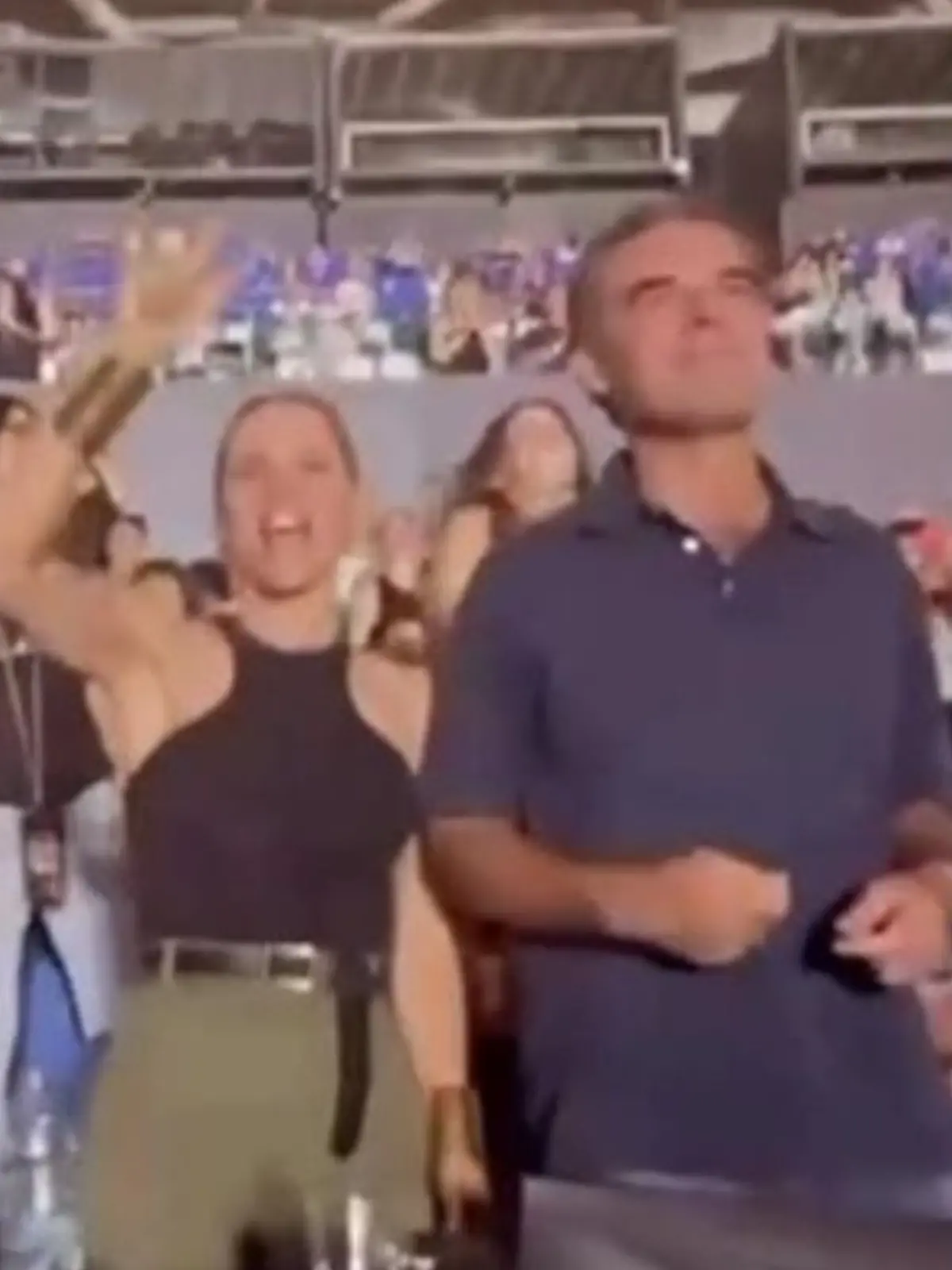 Michelle Hunziker und Nino Tronchetti Provera auf einem Konzert.