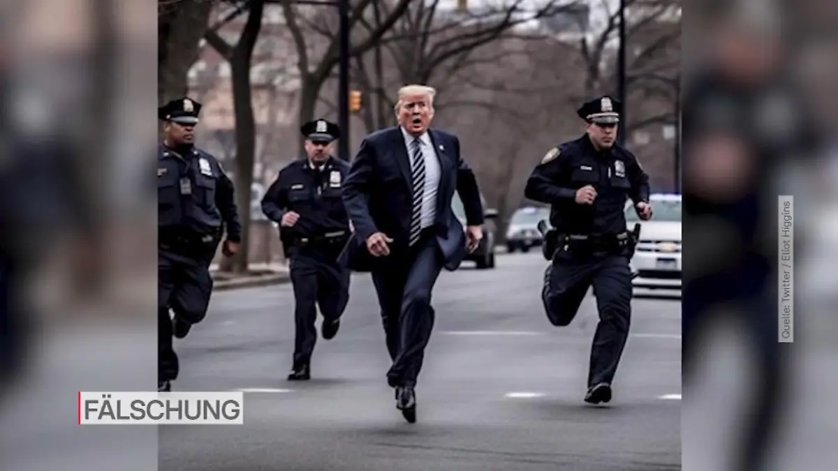 Donald Trump läuft davon - all das wurde durch KI erzeugt