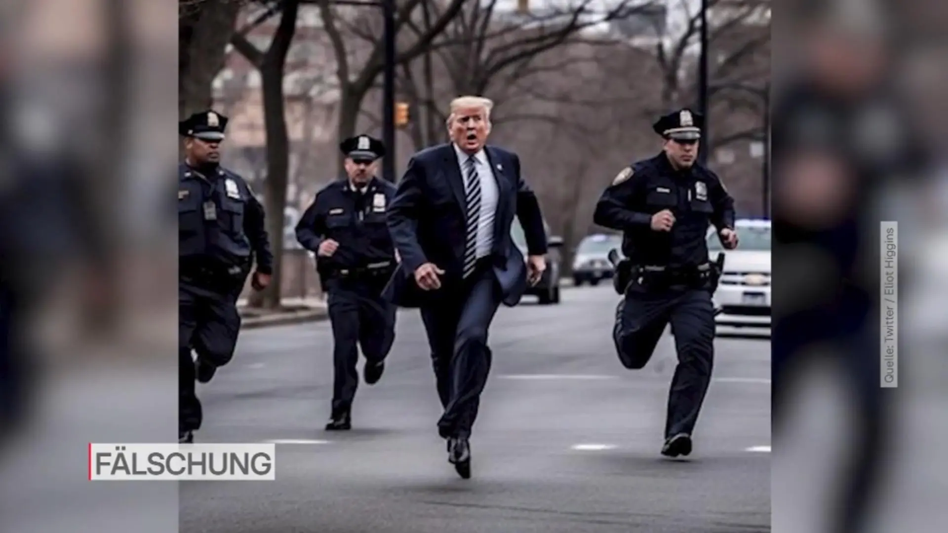 Donald Trump läuft davon - all das wurde durch KI erzeugt