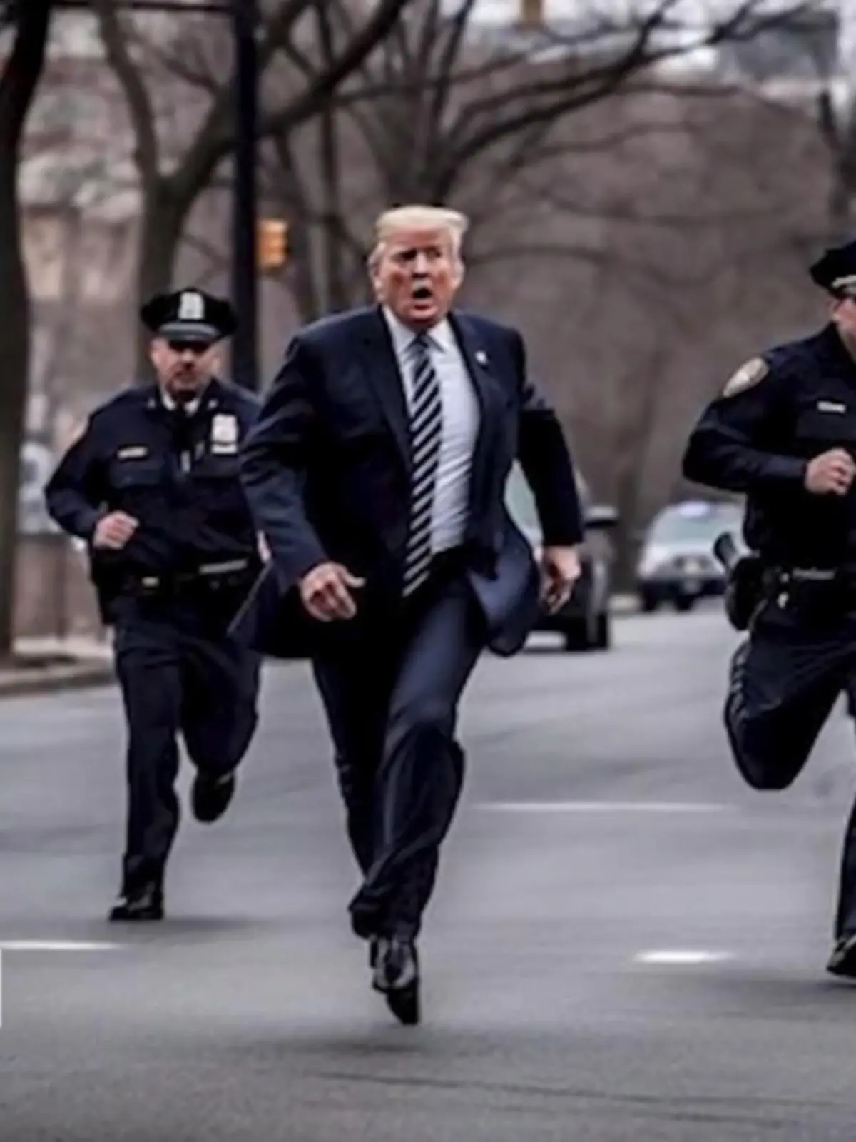 Donald Trump läuft davon - all das wurde durch KI erzeugt