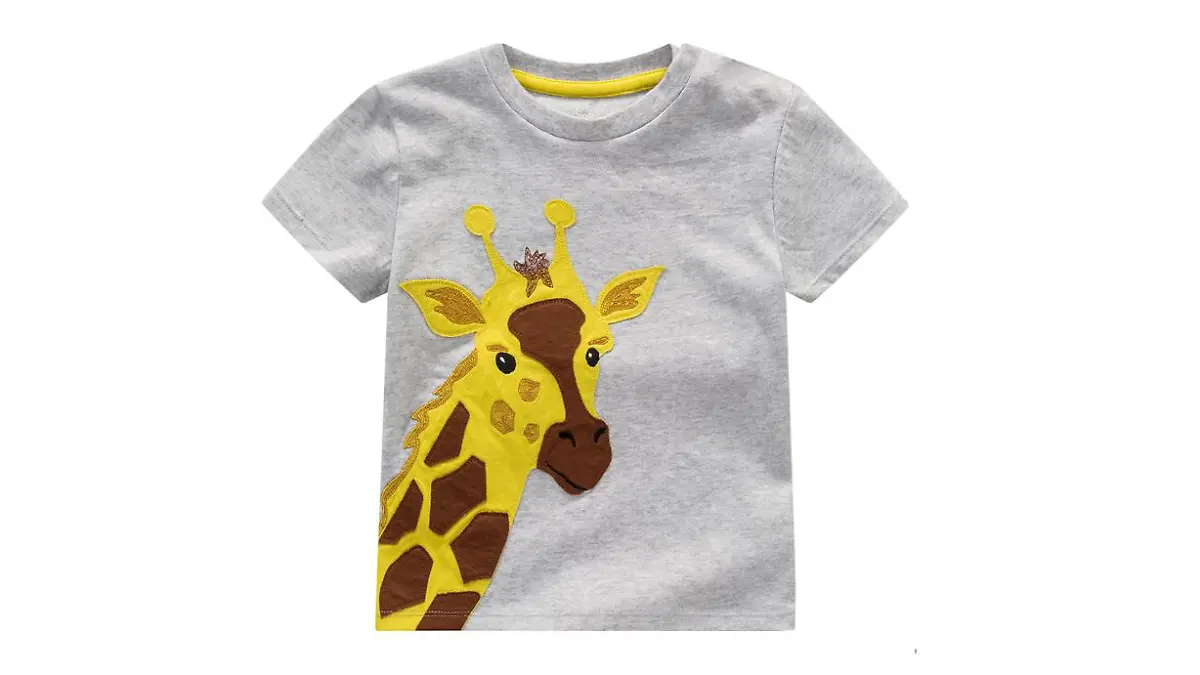 T-Shirt mit Giraffen-Applikation von Topolino.
