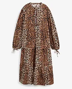 Stufenkleid mit Leo-Muster