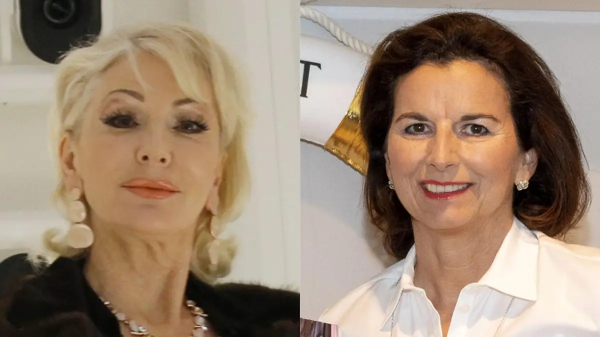 Désirée Nick (l.) nimmt ihre Kontrahentin Claudia Obert (r.) in Schutz.
