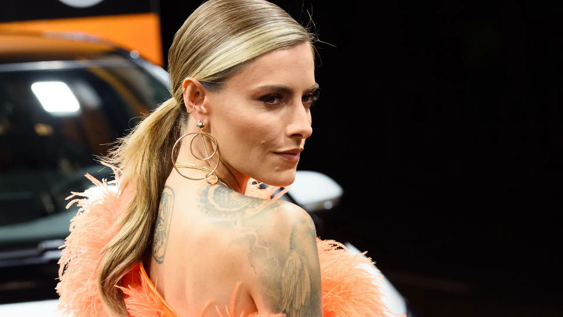 07.11.2019, Berlin: Sophia Thomalla, Schauspielerin und TV-Moderatorin, kommt zur Gala und Preisverleihung "Men of the Year" des Magazins GQ in die Komische Oper in Berlin. Foto: Gregor Fischer/dpa +++ dpa-Bildfunk +++