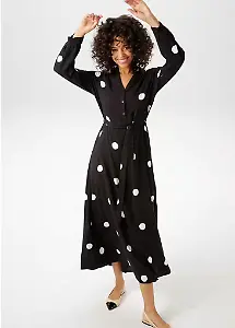 Blusenkleid mit Punkten