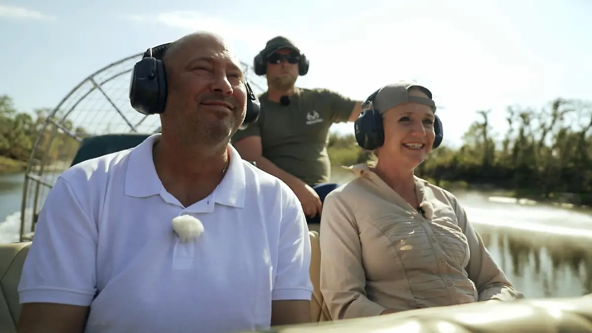 Iris und Olaf auf Alligator Safari Action ist angesagt